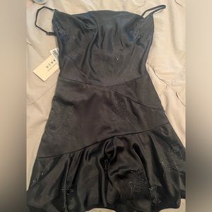 Embellished Black Cowl Neck Oh Polly Dress